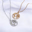 New Round World Map Alloy Necklace NHPF151522