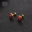 New Minimalist Titanium Steel Eye Design Earrings for Women