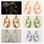 New Style Hollow Angel Face Link Long Pendent  Alloy Earrings