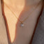 New Super Flash Square Zircon Necklace Simple Basic All-match Sweater Chain