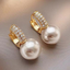 Trendy Pearl Copper Ear Stud & Zircon Heart Lightning Crown Nose Cuff Jewelry