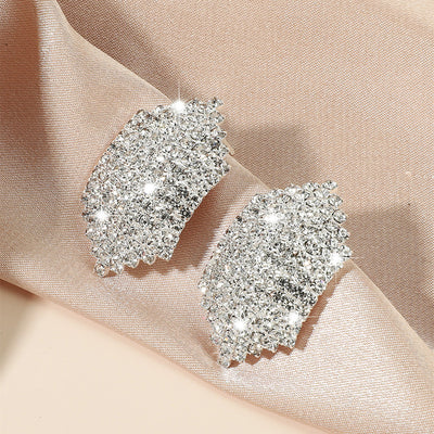 New Trendy Geometric Diamond Stud Earrings