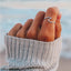 New Wave Minimalist Titanium Steel and Silver Plated Ring for Men and Women