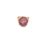 Imitation Natural Stone Adjustable Resin Ring - Round Irregular Design