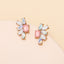 Fashion Geometric Acrylic Rhinestone Earrings for Women