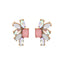 Fashion Geometric Acrylic Rhinestone Earrings for Women