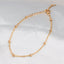 Korean Style Titanium Steel Rose Gold Bead Bracelet Anklet Jewelry