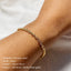 Stainless Steel Twist Chain Bracelet - 4mm Gold Hip Hop Punk Style Fashion Jewelry