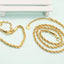 Minimalist Twist Chain Stainless Steel Bracelet in 18k Gold Plating