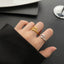 Romantic Embrace Titanium Steel Open Ring - Stainless Steel Hug Ring for Women Valentine's Gift