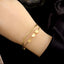 Original Design Titanium Steel Plated Bracelet and Vintage Gold Chain Necklace Set