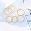 18k Gold Plated Titanium Steel Minimalist Band Ring