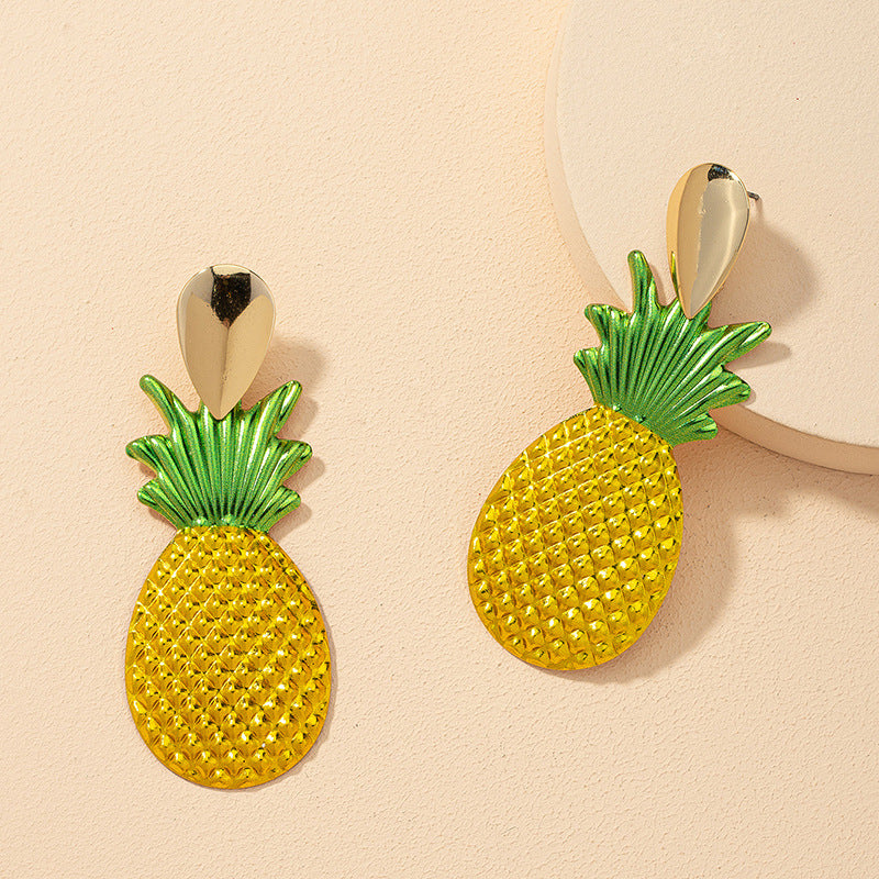 Pineapple Metal Fashion Earrings