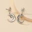 Popular Jewelry 1 Pair Of Star And Moon Hot Selling Earrings Wholesale