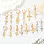 Punk Alloy Rose Cross Animal Bull Head Rocket Ear Ring