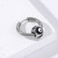Punk Devil's Eye Stainless Steel Hoop Earrings