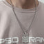 Punk Hollow Wolf Head Stainless Steel Men's Necklace