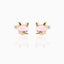 Retro Animal Head Gold Plated Zircon Copper Stud Earrings - Unique Design Series