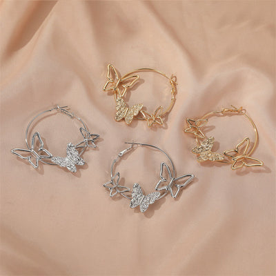 Retro Butterfly Earrings