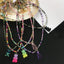 Retro Gradient Gummy Bear Beaded Necklace