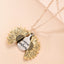 Retro Creative Necklace Personality Hip-hop Openable Sunflower Pendant Necklace