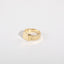Retro Punk Heart Shape 18K Gold Plated Open Ring