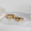 Retro Punk Heart Shape 18K Gold Plated Open Ring