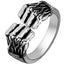 Retro Fashion Double Fist Clasp Opening Adjustable Ring