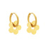 Retro Petal Stainless Steel Earrings