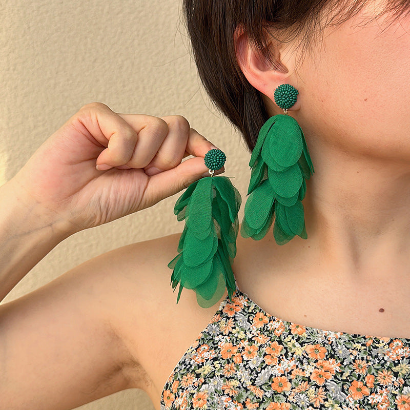 Retro Geometric Colorful Tassel Women's Earrings - Original Design Fashion Jewelry