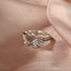 Retro Gothic Skull Hand Gesture Ring