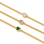 Retro Heart Shape 18k Gold Plated Stainless Steel Zircon Snake Chain Bracelet for Women