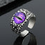 Retro Metal Ring Silver Pattern Eye Ring Opening Alloy Ring