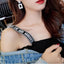 Retro Geometric Rhinestone Drop Earrings for Women