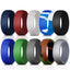 Retro Round Color Block Silicone Men's Ring - 8.7mm Wide Fashion Accessory