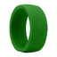 Retro Round Color Block Silicone Men's Ring - 8.7mm Wide Fashion Accessory