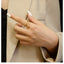 Retro Minimalist Double Layer Titanium Steel Ring - 18K Gold Plated, Non-Fading