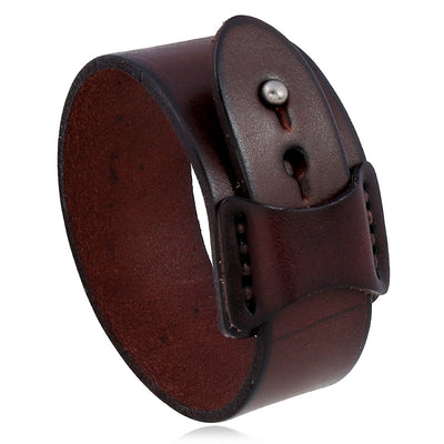Retro Simple Men's Leather Bracelet