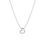 Retro Simple Style Heart Shape Titanium Steel Plating Necklace