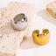 Retro Stainless Steel Adjustable Statement Ring