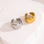 Retro Stainless Steel Adjustable Statement Ring