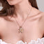 Retro Virgin Mary Double Pendant Necklace Crucifix Christian Cross Necklace