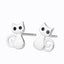 S925 Silver Cat Stud Earrings NHCU149850