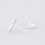 S925 Silver Cat Stud Earrings NHCU149850