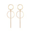 Simple Geometric Circle Earrings Set