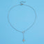 Simple Eight-pointed Star Pendant Metal Circle Choker Necklace