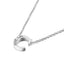 Simple Fashion 26 Inlaid Zircon Uppercase Letter Stainless Steel Necklace