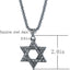 Simple Fashion Hollow Six-Pointed Star Stainless Steel Pendant Necklace