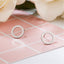 Simple Asymmetric Vintage Plaid Round Stainless Steel Earrings