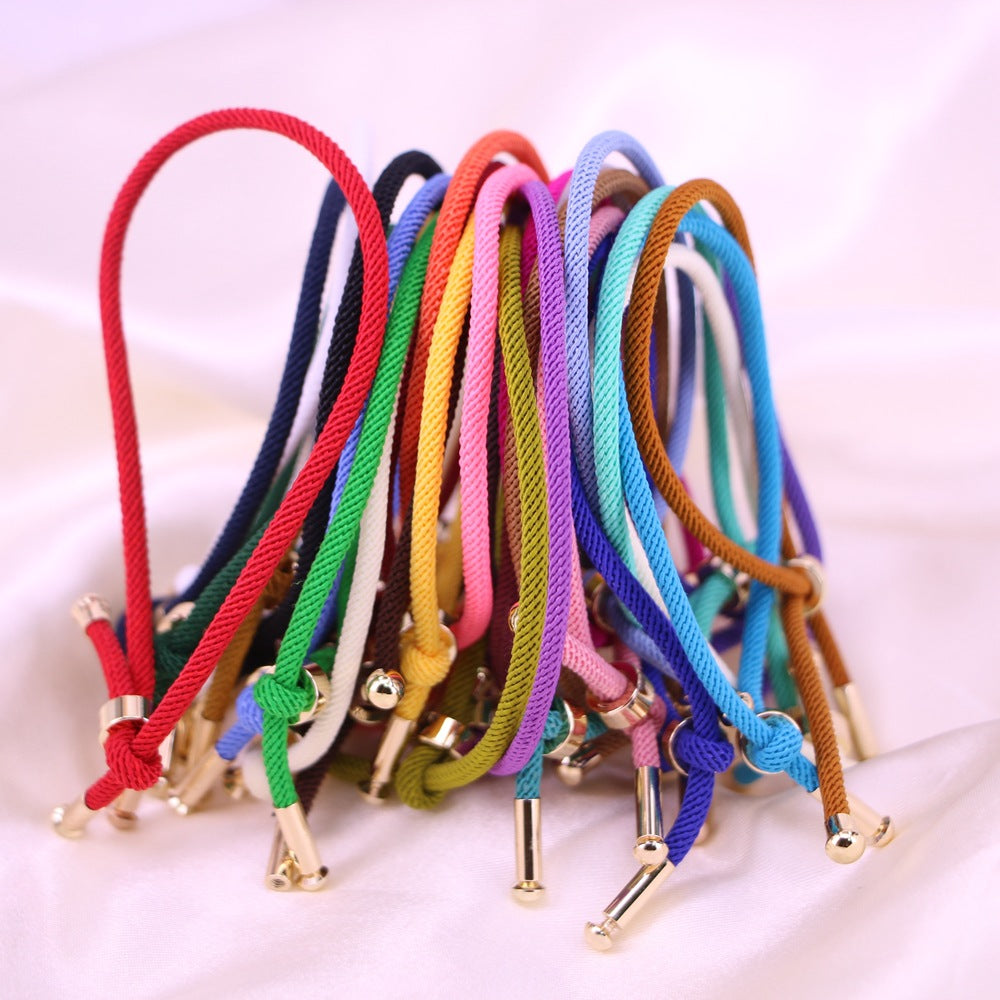 Adjustable Multi-Color Milanese Rope Bracelet for Couples